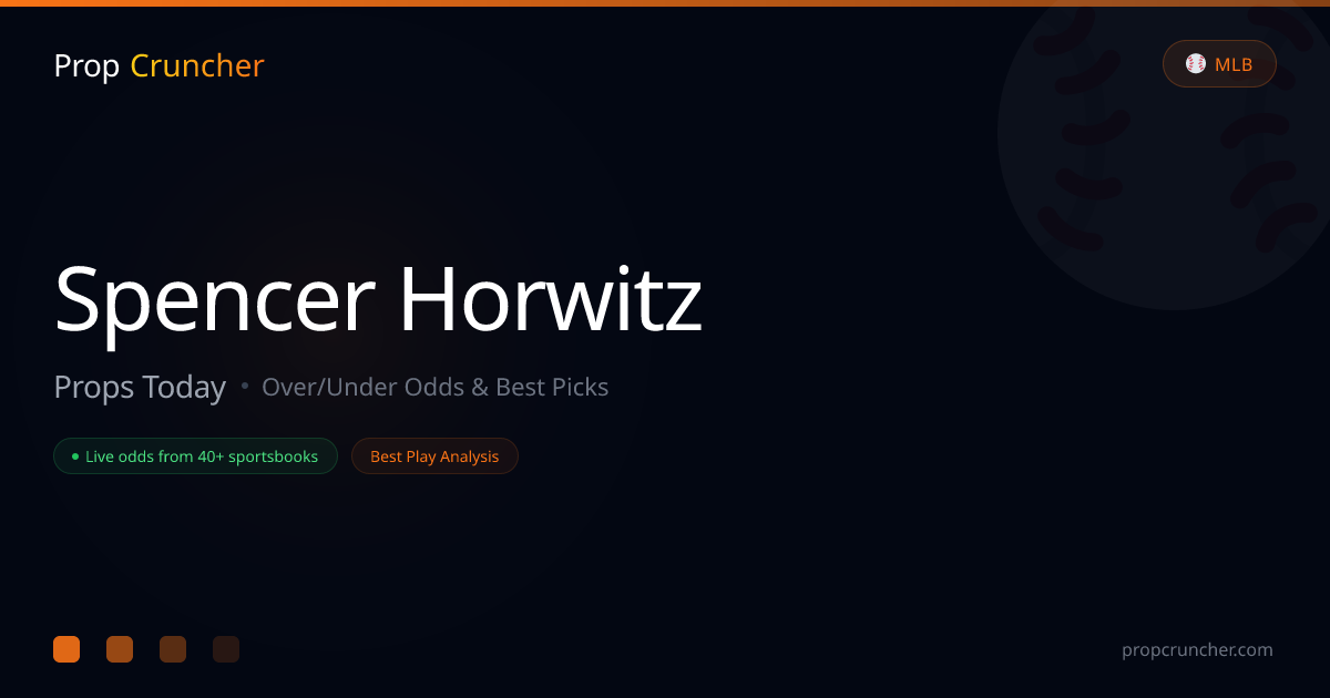 Spencer Horwitz MLB Stats & Props | PropCruncher
