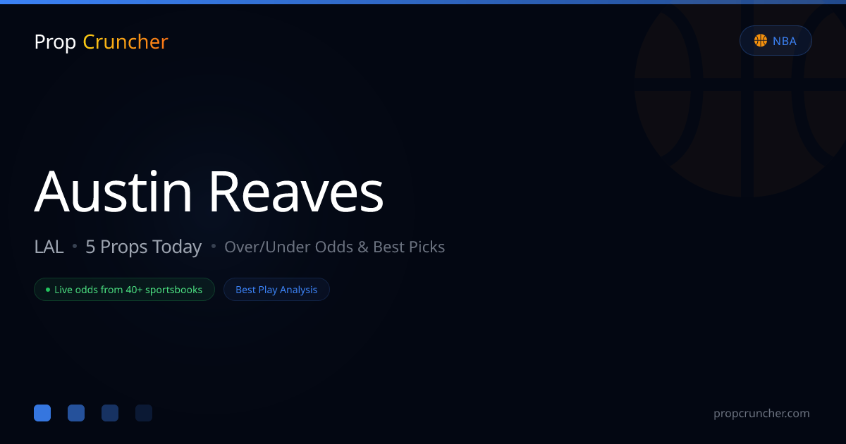 Austin Reaves Props | PropCruncher