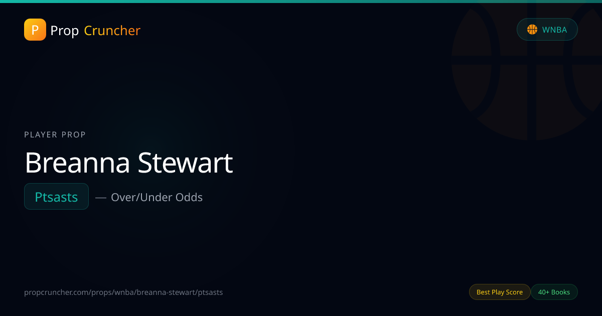 Breanna Stewart Pts+Asts Props | PropCruncher