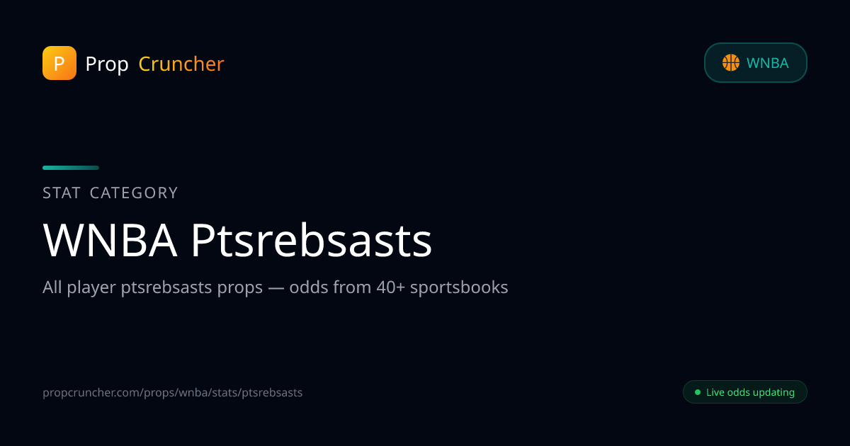 WNBA Pts+Rebs+Asts Props — Best Picks, Odds & Player Rankings ...